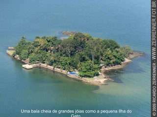 Uma baía cheia de grandes jóias como a pequena Ilha do Gato. 