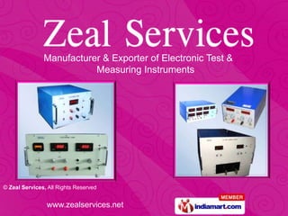 Manufacturer & Exporter of Electronic Test &                      Measuring Instruments 