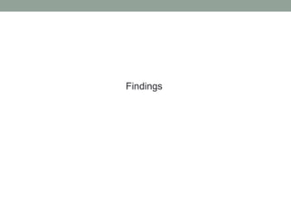Findings
 