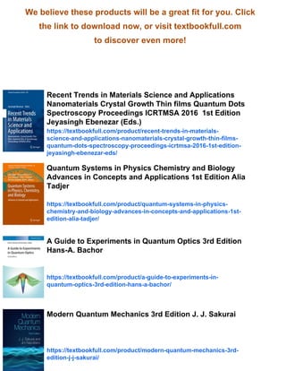 Quantum Dots Applications in Biology 3rd Edition Adriana Fontes | PDF