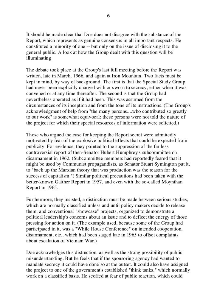 66160627 report from iron mountain iron mountain report