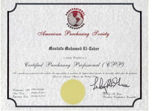 APS - Certified Purchasing Professional