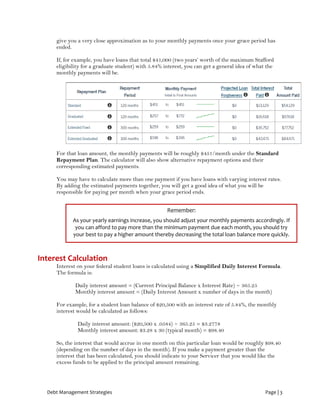 Debt management strategies