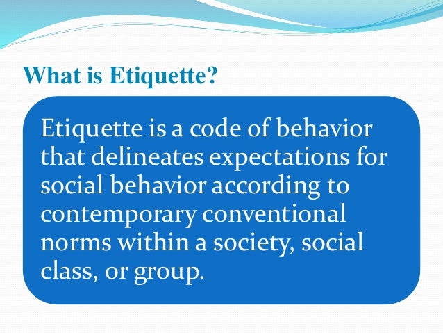 business etiquette business etiquette