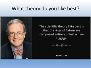 What theory do you like best?
 