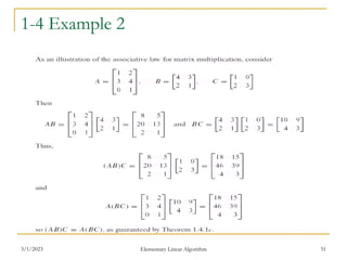 3/1/2023 Elementary Linear Algorithm 51
1-4 Example 2
 