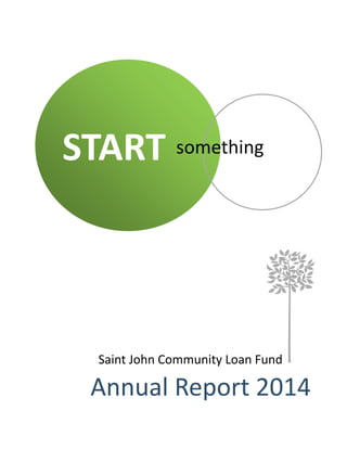 Saint John Community Loan Fund 
Annual Report 2014 
START 
something  