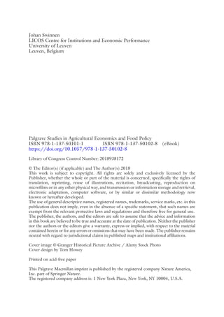 The Political Economy of Agricultural and Food Policies Johan Swinnen | PDF