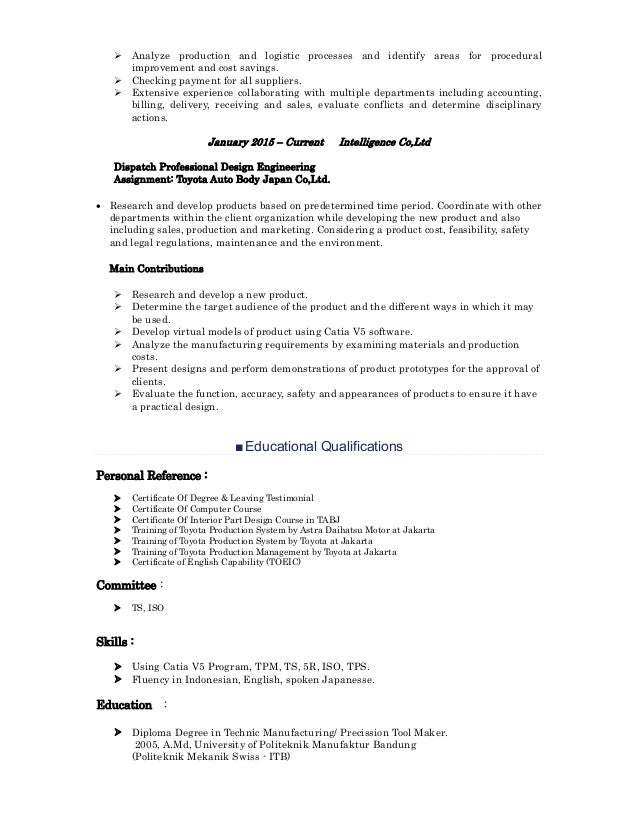 dipta ratmadito cover letter and resume reference 2016 toyota cover letter