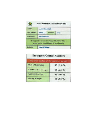 HALLIBURTON Reference
