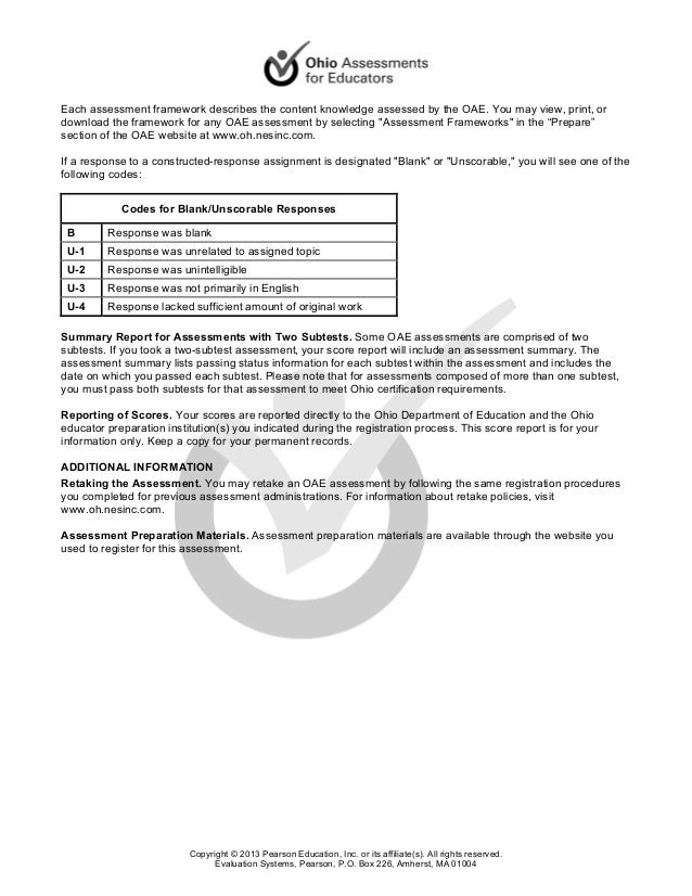 OAE results