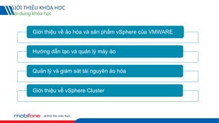 Comprehensive VMware vSphere Virtualization Training and Management | PPTX
