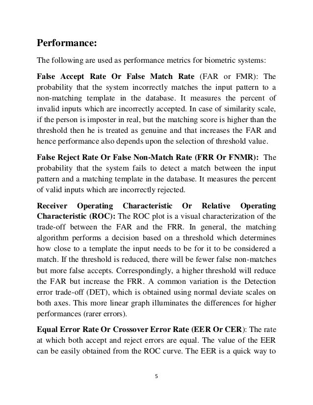 Face Recognition report