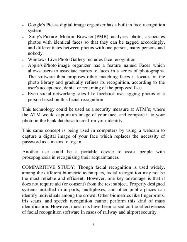 Face Recognition report