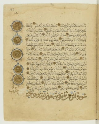 مصحف أثري كتبه ياقوت المستعصمي في شهر الله المحرم عام 668هـ