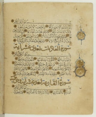 مصحف أثري كتبه ياقوت المستعصمي في شهر الله المحرم عام 668هـ