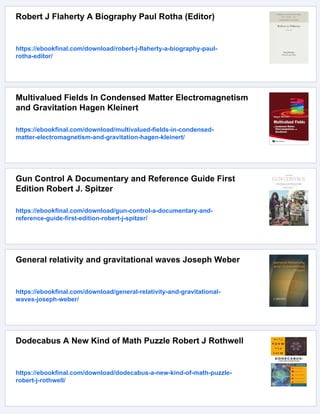 Robert Rothwell 3 Relativity gravitation and cosmology Robert J. A. Lambourne | PDF