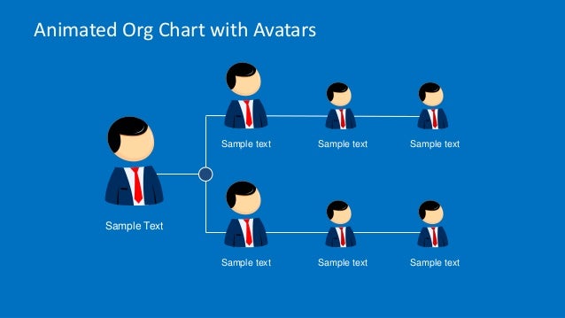 animated org chart powerpoint template