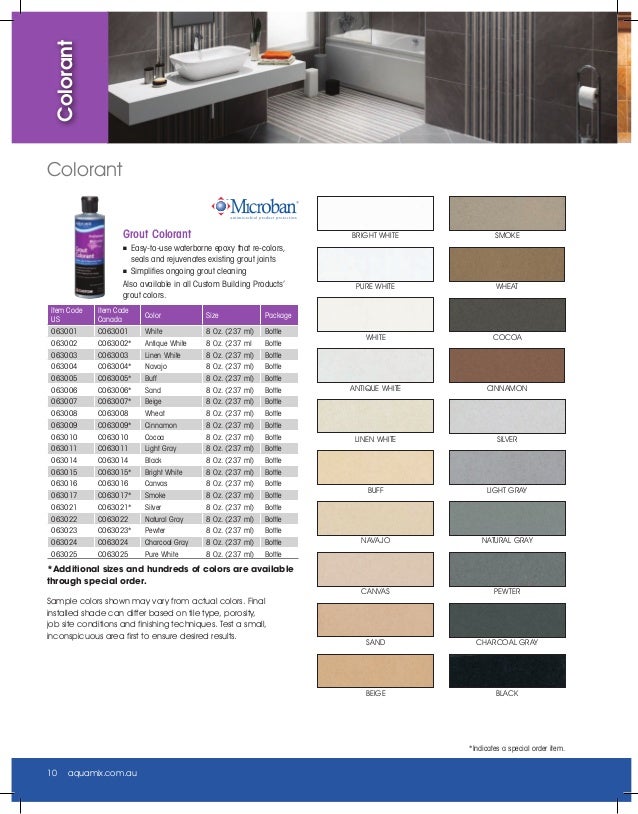 Aqua Mix® Product Catalog 2014