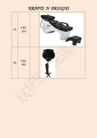 KRAFTS N DESIGNS
19
S BC-
315
20
S BC-
401
 