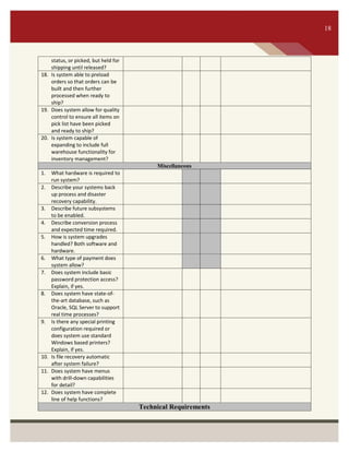 Request For Proposal - Inventory Tracking System | PDF