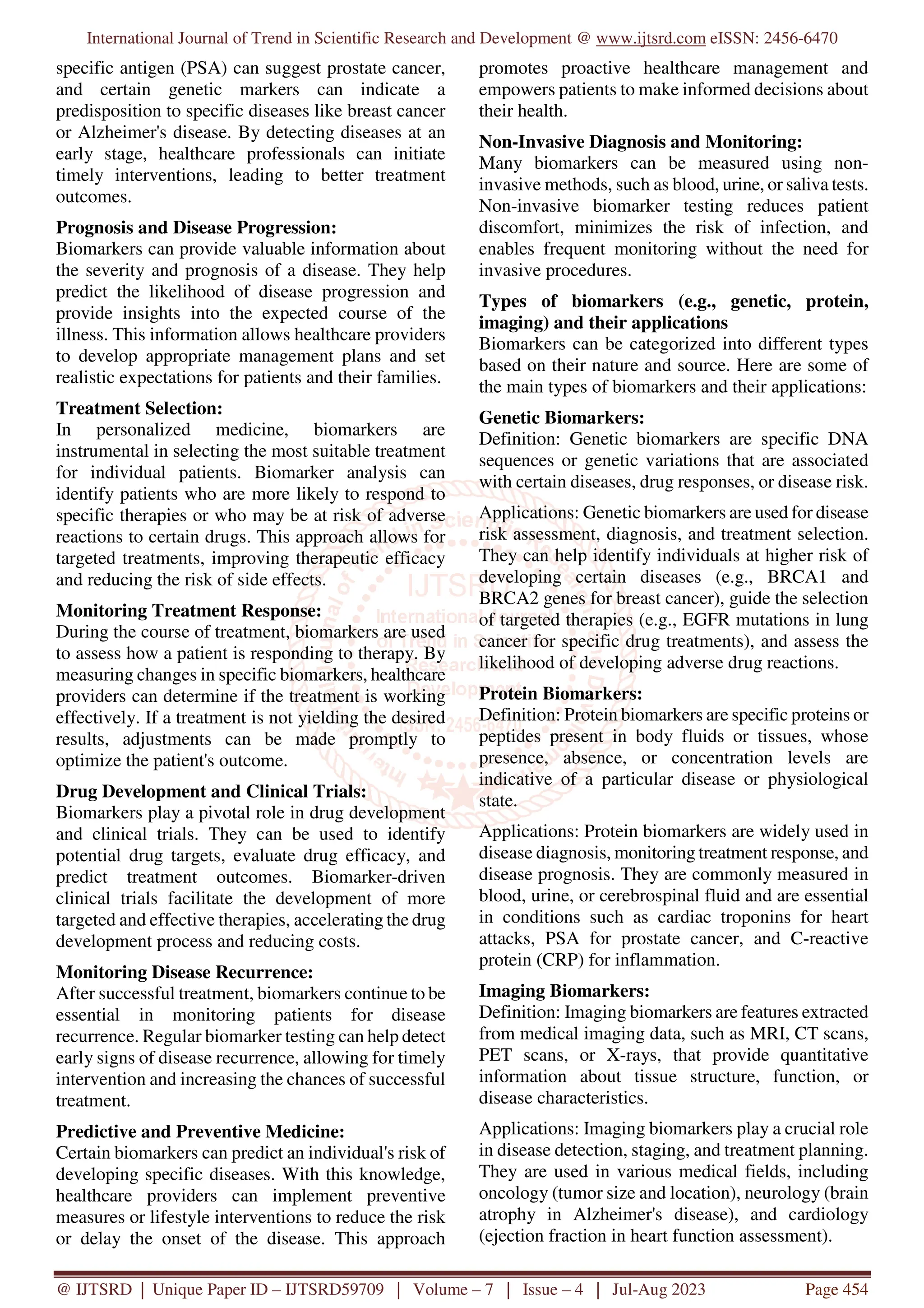 Advances in Biomarkers and Personalized Medicine | PDF
