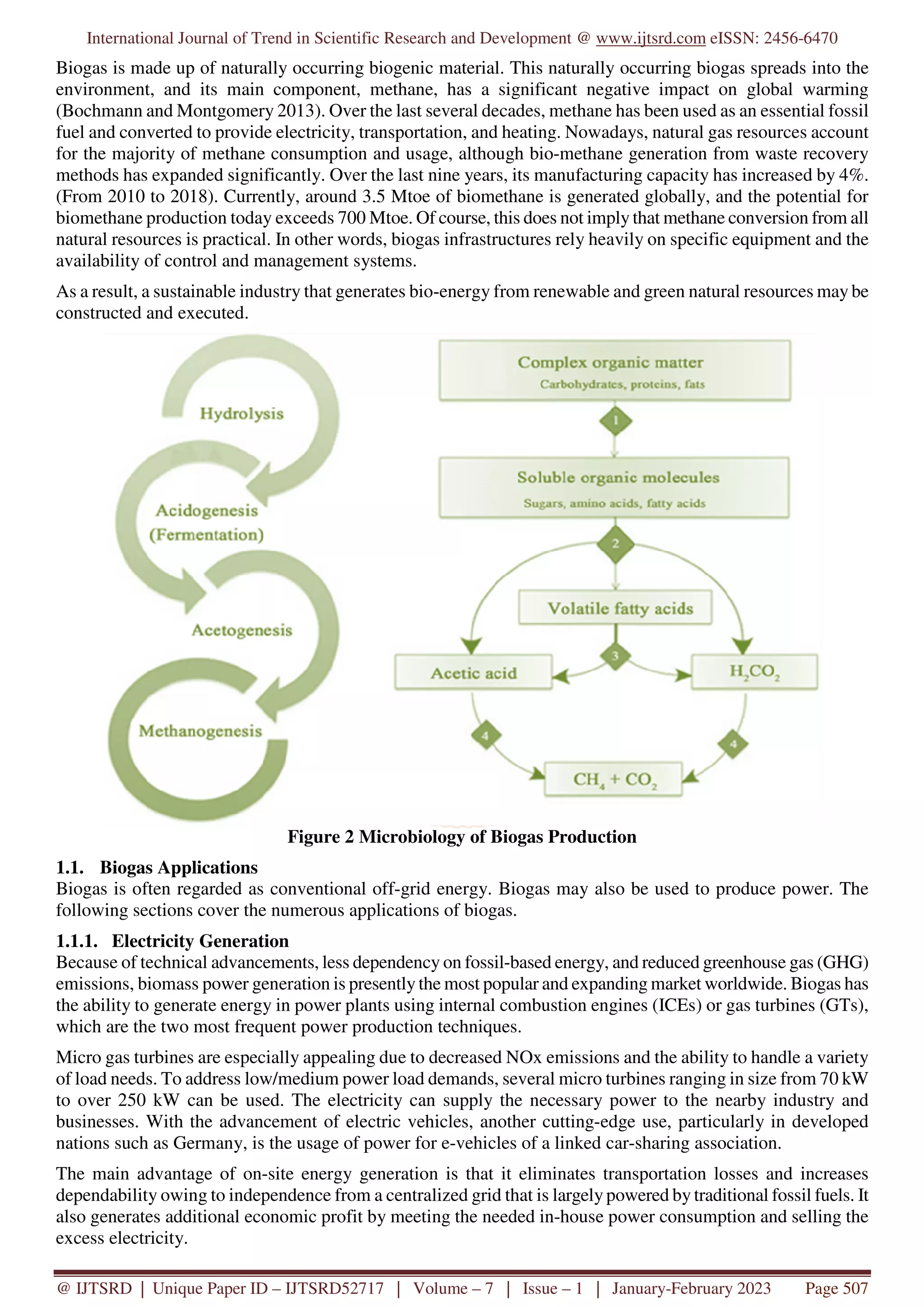 A Review on Biogas as an Alternative Fuel | PDF