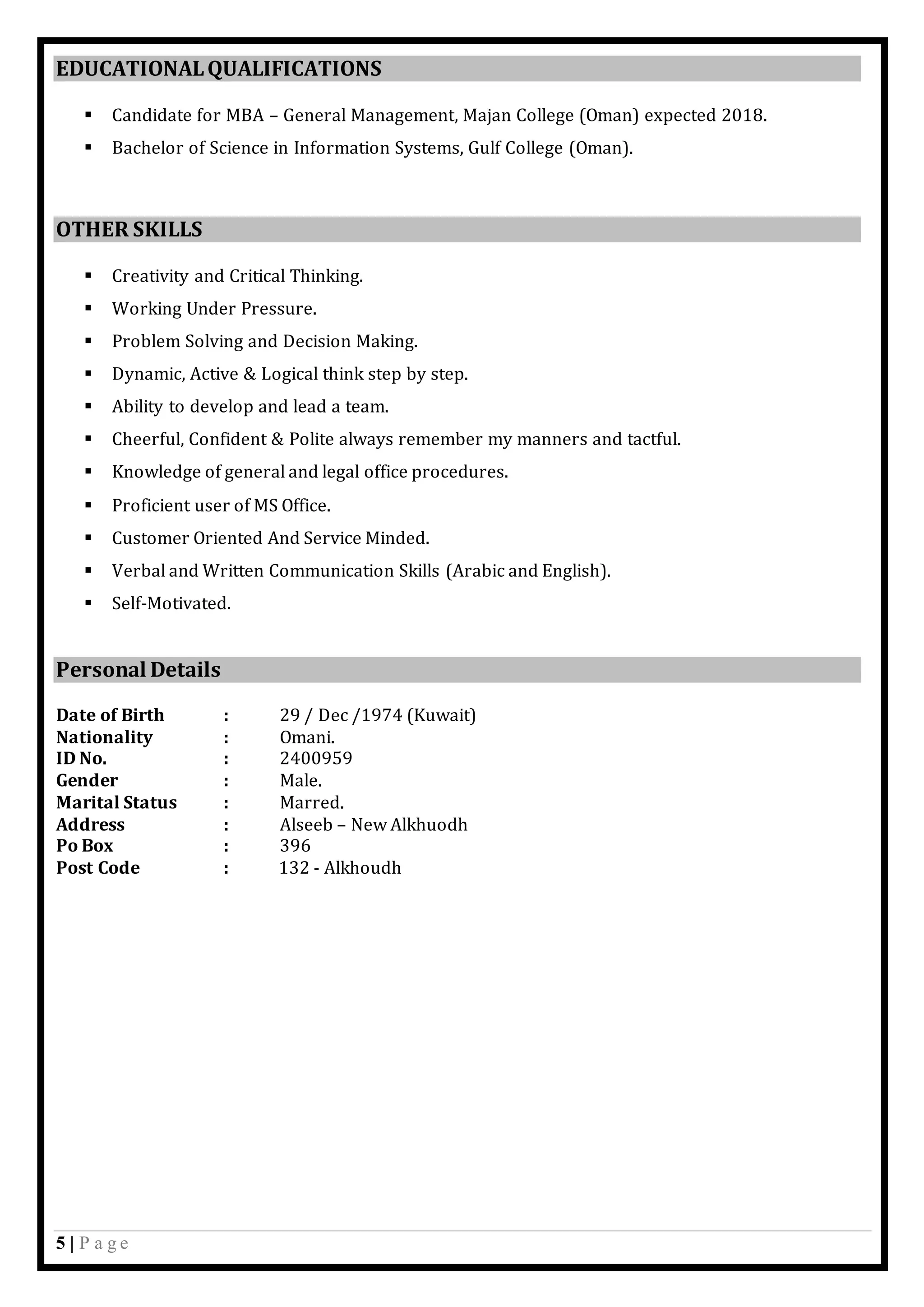 Khalil al awi cv pdf