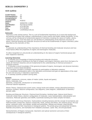 Bachelor of Applied Science Course Structure with Unit Outlines | PDF