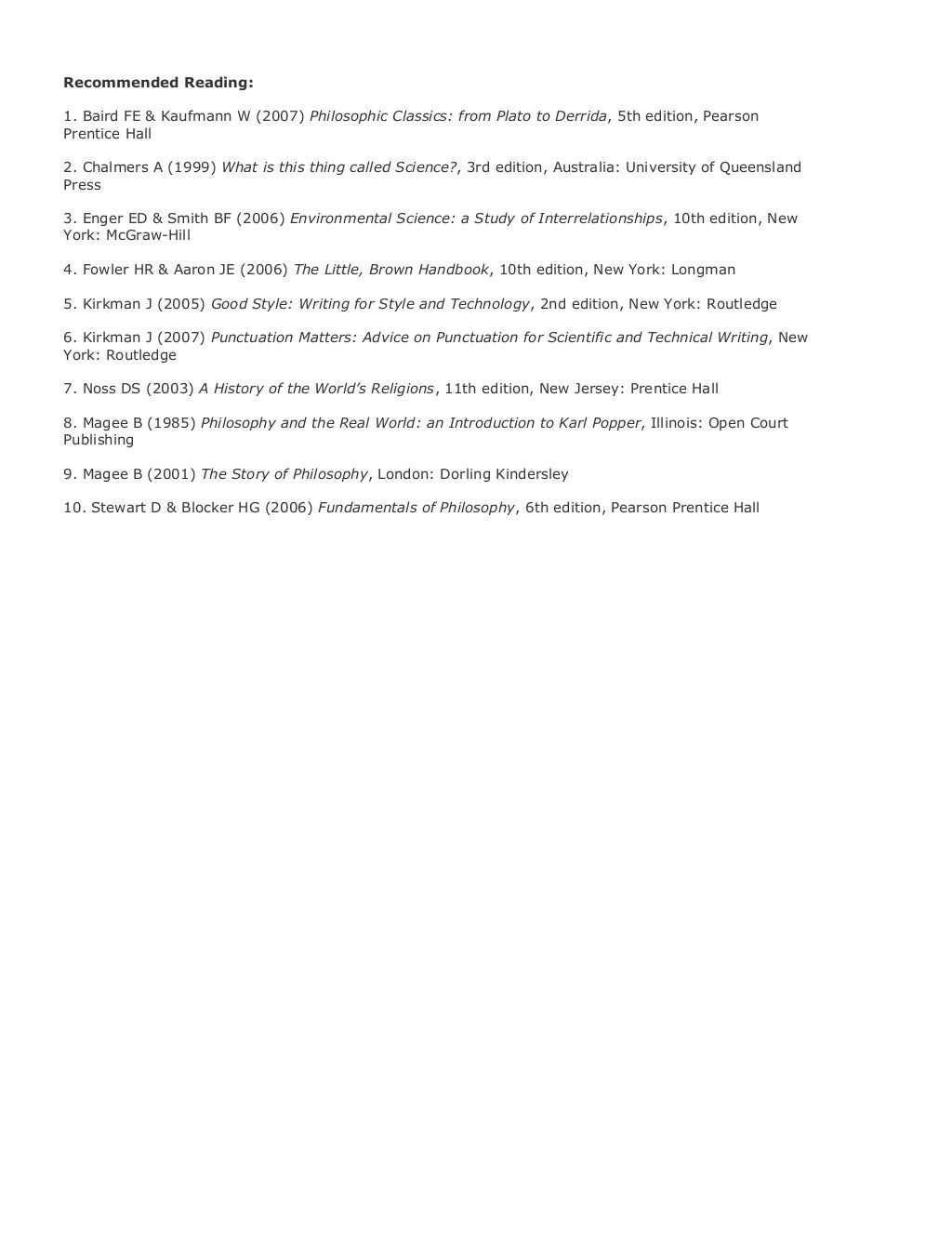 Bachelor of Applied Science Course Structure with Unit Outlines