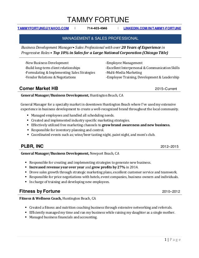 Tammy Fortune Updated Resume Tammy Fortune Updated Resume