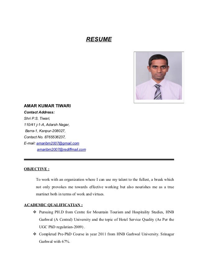 Pursuing phd resume