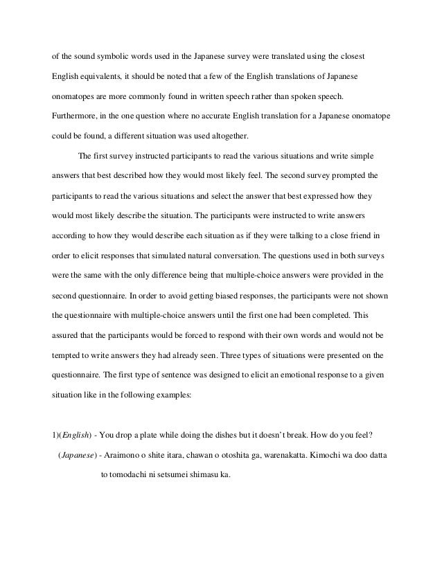 A Comparison Of The Use Of Adjectives And Onomatopoeic Words - 
