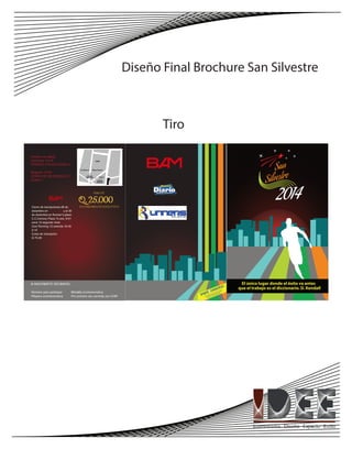 Presentación diseño final brochure San Silvestre