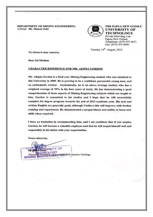 Student Refrence From Associate Prof Dr Kaul Gena