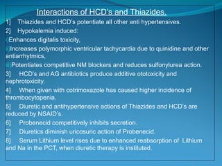 Diuretics and antidiuretics explaining mechanism of action, therapeutic ...