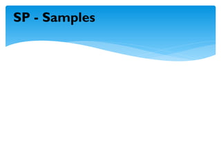 SP - Samples
 