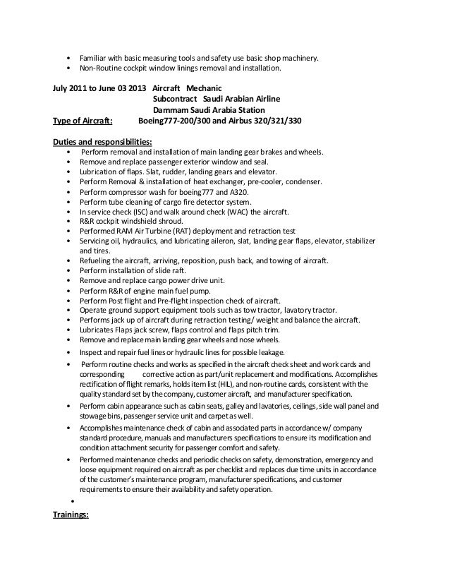 Charge Hand Resume April 2021
