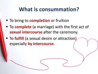 Consummation Of Marriage With Or Without Intercourse – FDEU