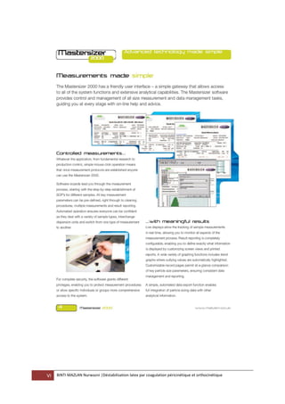 VI BINTI MAZLAN Nurwazni |Déstabilisation latex par coagulation péricinétique et orthocinétique
 