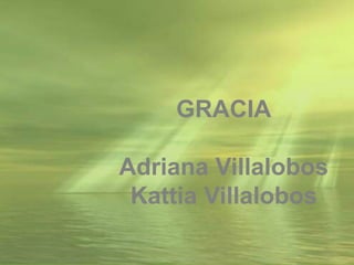 GRACIA
Adriana Villalobos
Kattia Villalobos

 