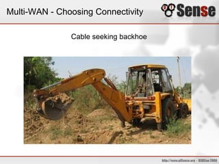 Multi-WAN - Choosing Connectivity
Cable seeking backhoe
 