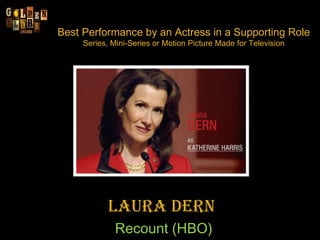 Best Performance by an Actress in a Supporting Role  Series, Mini-Series or Motion Picture Made for Television Laura Dern ...