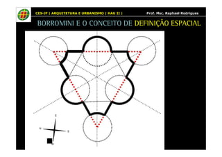 CES-JF | ARQUITETURA E URBANISMO | HAU II | Prof. Msc. Raphael Rodrigues 
BORROMINI E O CONCEITO DE DEFINIÇÃO ESPACIAL 
 
