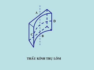 B
A
THAÁU KÍNH TRUÏ LOÕM
C
D
 