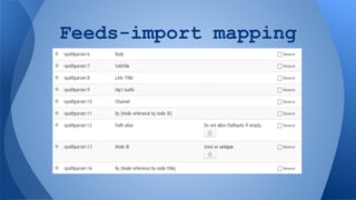 Feeds-import mapping

 