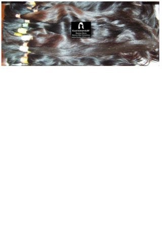 Very fine raw human hair. Natural high luster. Uncolored. From European ladies