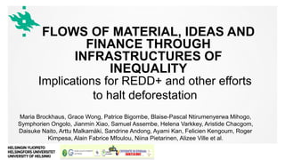 thumbnail of Implications for REDD+ and other efforts to halt deforestation