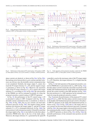 Fault-Tolerant Control Strategies for Sensorless PMSM Drives Under ...