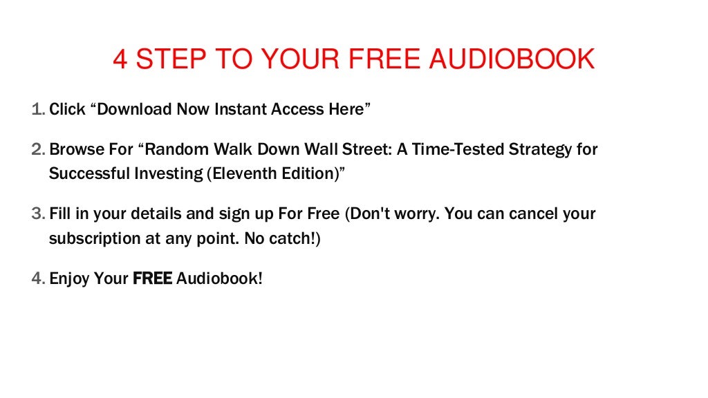 A random walk down wall street audiobook